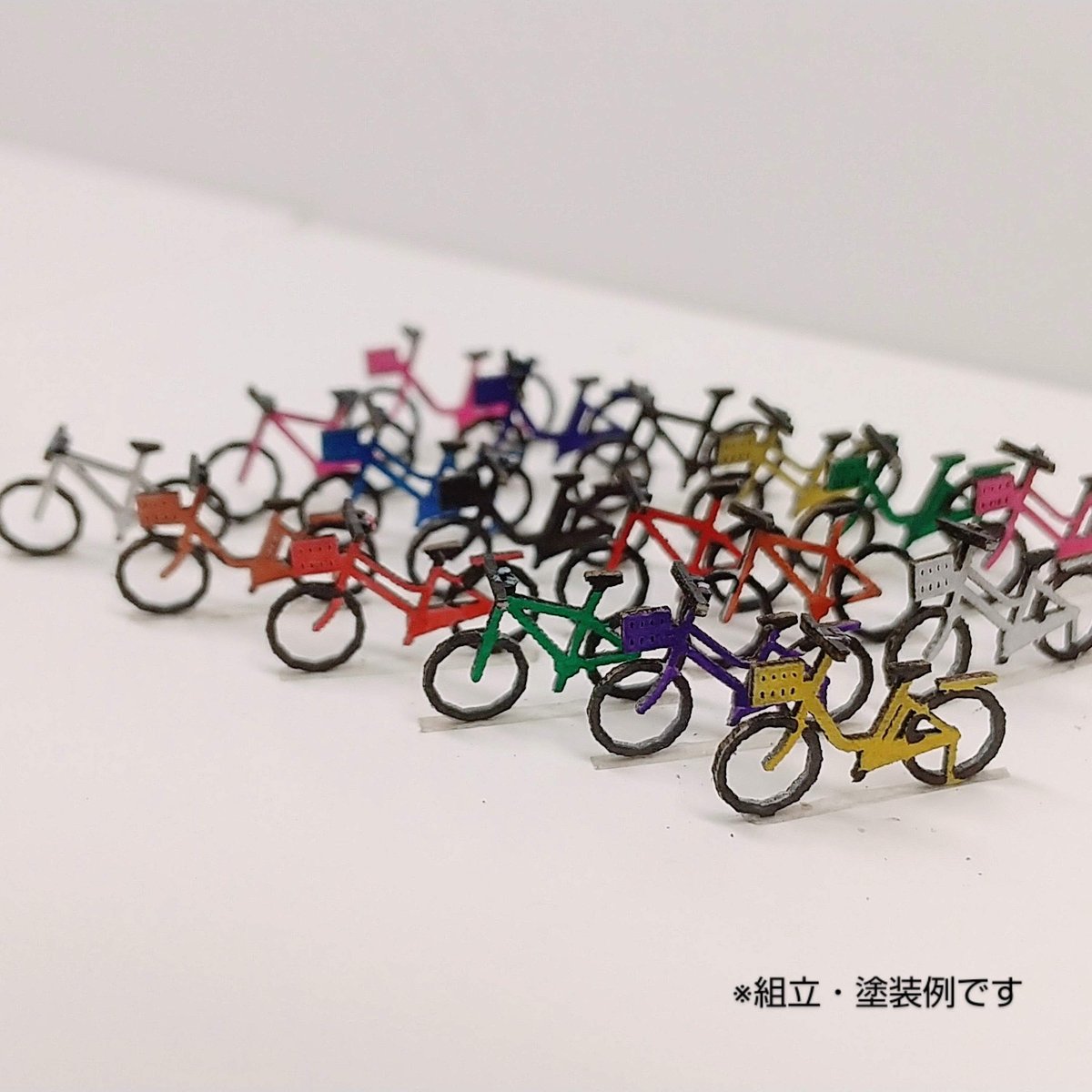 A-02 自転車 18台セット ペーパーストラクチャー Nゲージ 1/150 A-02 自転車 18台セット ペーパーストラクチャー Nゲージ 1/150