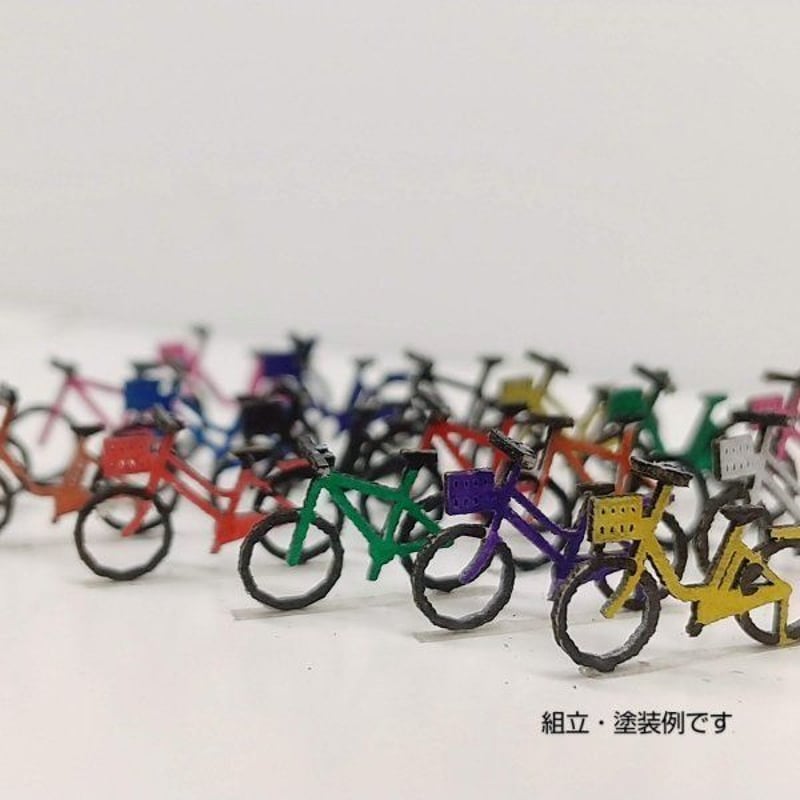 A2a 自転車 54台セット お徳用 ペーパーキット Nゲージ 1/150 | キハ工房