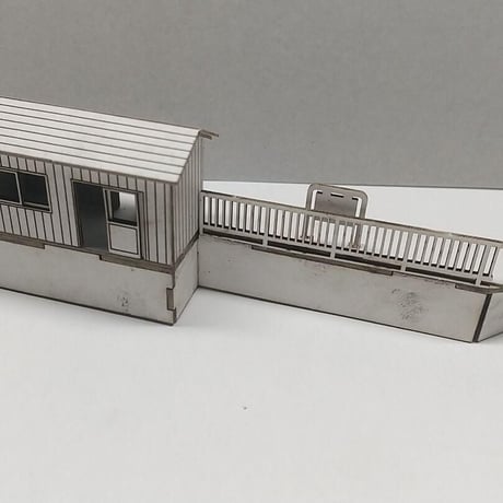 A-12 ミニジオラマ用 ホームA 〜田舎の駅〜 Nゲージ ペーパーキット 1/150
