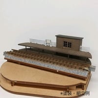 A-12 ミニジオラマ用 ホームA 〜田舎の駅〜 Nゲージ ペーパーキット 1