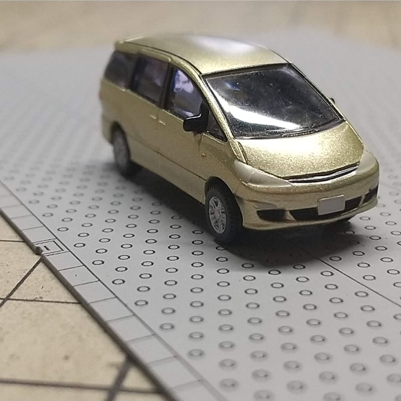 A-03 坂道 コンクリート 舗装 道路 2枚セット Nゲージ ペーパーキット