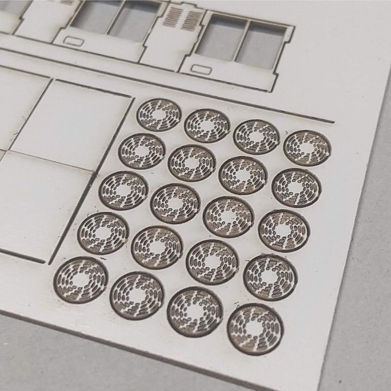 【Nさんページ】 A-01 業務用室外機 9個 セット ペーパーキット Nゲージ 1/150