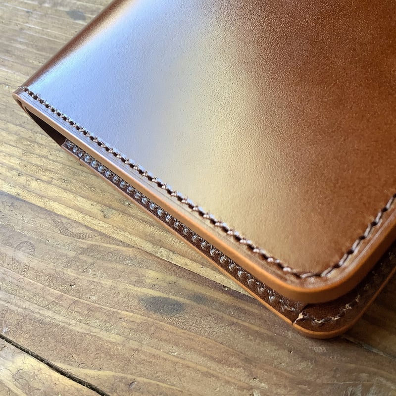 ルガトショルダーブラウン 二つ折り財布 小銭入れあり | keywest828