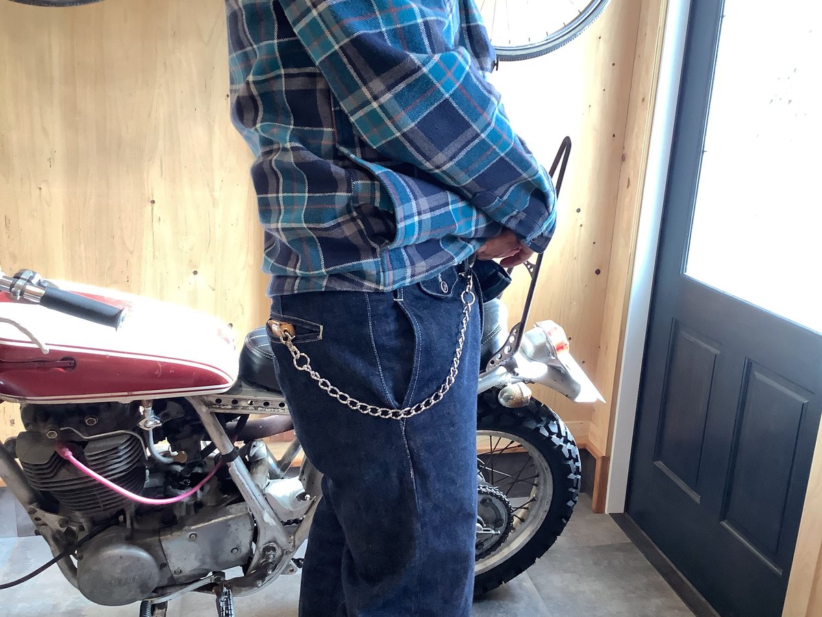 トラッカーウォレット　CA008 ドデカ真鍮シャックルver チェーンセット トラッカーウォレット CA008 ドデカ真鍮シャックルver チェーン