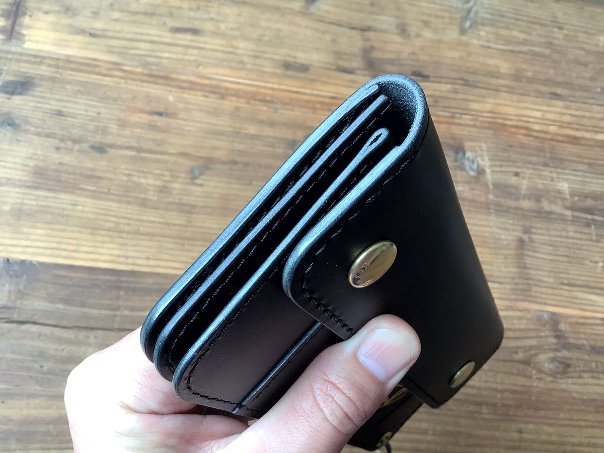 革工房keywest828 トラッカーウォレット フルコードバン黒 トラッカーウォレット | keywest828