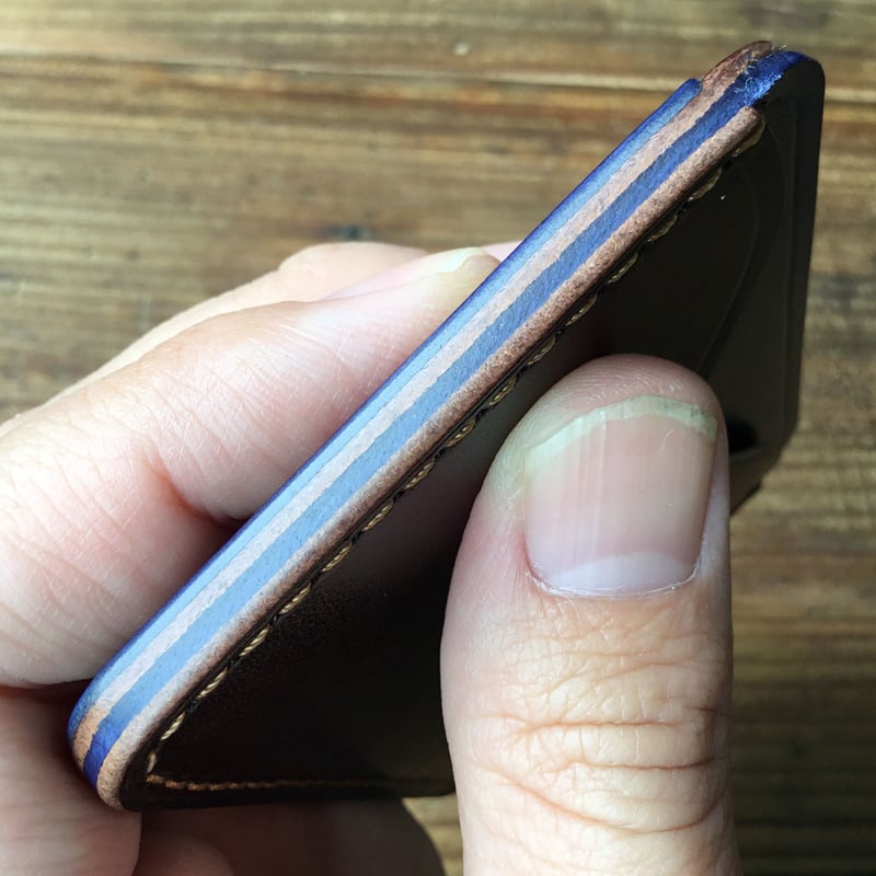 ルガトショルダーブラウン×ルガトショルダーネイビー カードケース