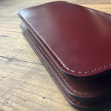 コードバンブラウン×ルガトショルダーブラウン 長財布 小銭入れあり
