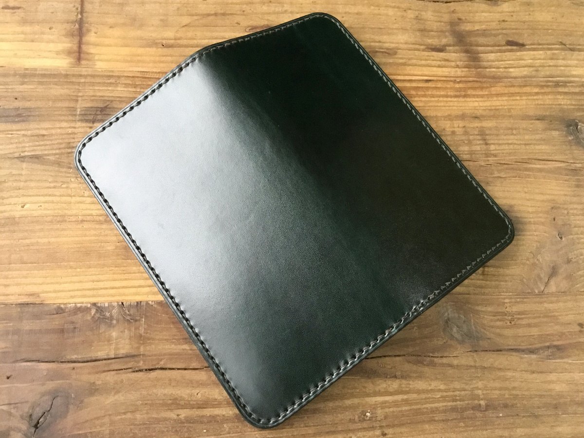 ルガトショルダーグリーン×ルガトショルダーブラウン 長財布