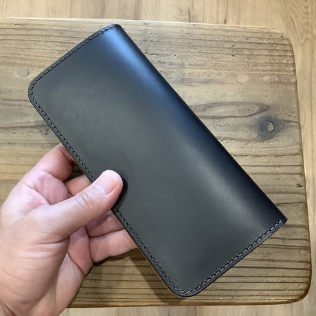 黒革×ルガトショルダーブラウン  長財布 小銭入れあり