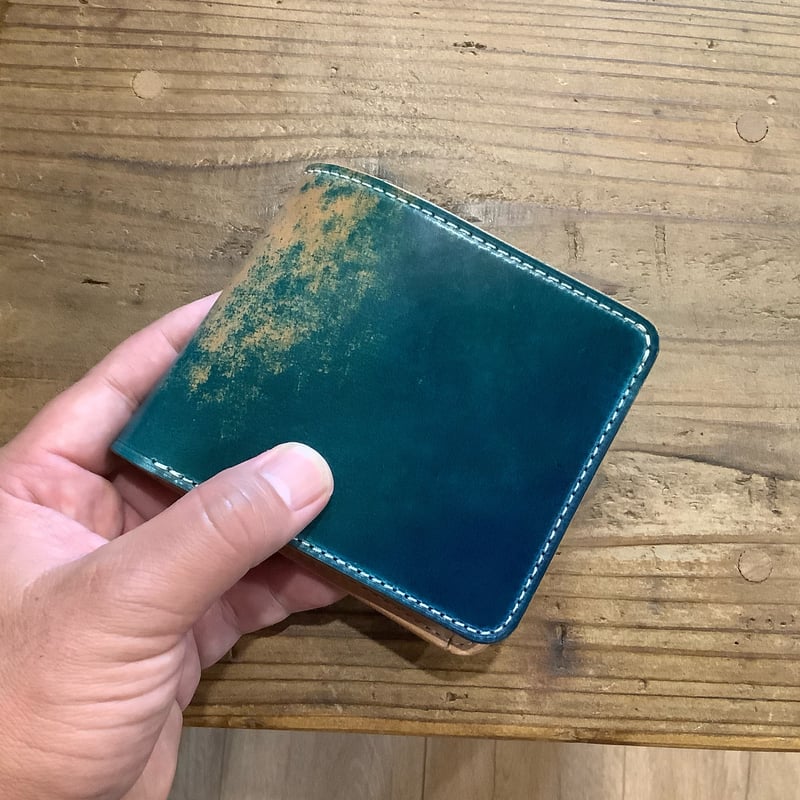 ロカドコードバンターコイズ×ワイルドサドル 二つ折り財布 小銭