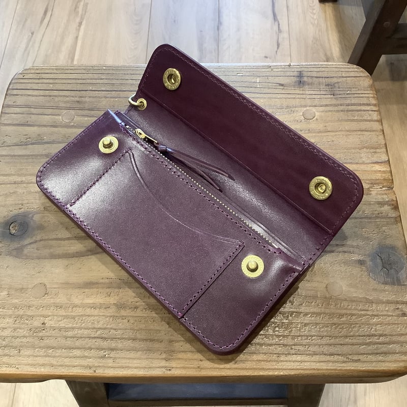 ルガトショルダーパープル 紫 トラッカーウォレット | keywest828
