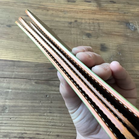 オリーブコードバン×ルガトショルダーブラウン 長財布 小銭入れあり