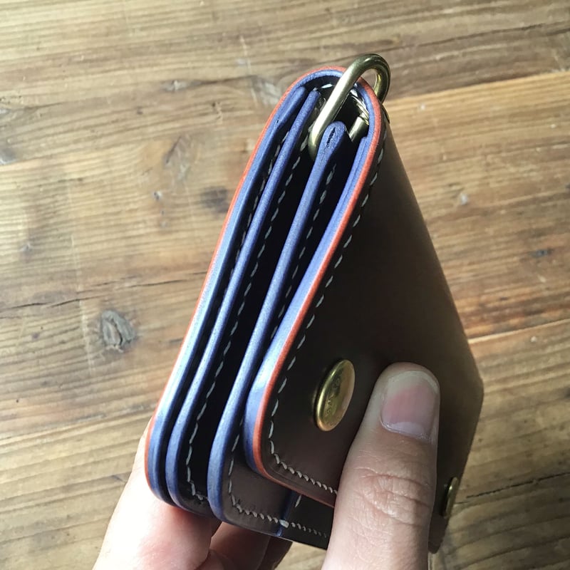 オイルコードバンバーガンディ×ルガトショルダーネイビー トラッカー