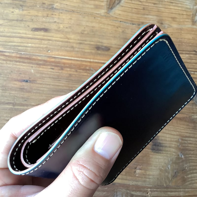 ロカドコードバンブルー×ルガトショルダー　ダークブラウン 二つ折り財布 新品 ロカドコードバンブルー×ルガトショルダー ダークブラウン 二つ折り