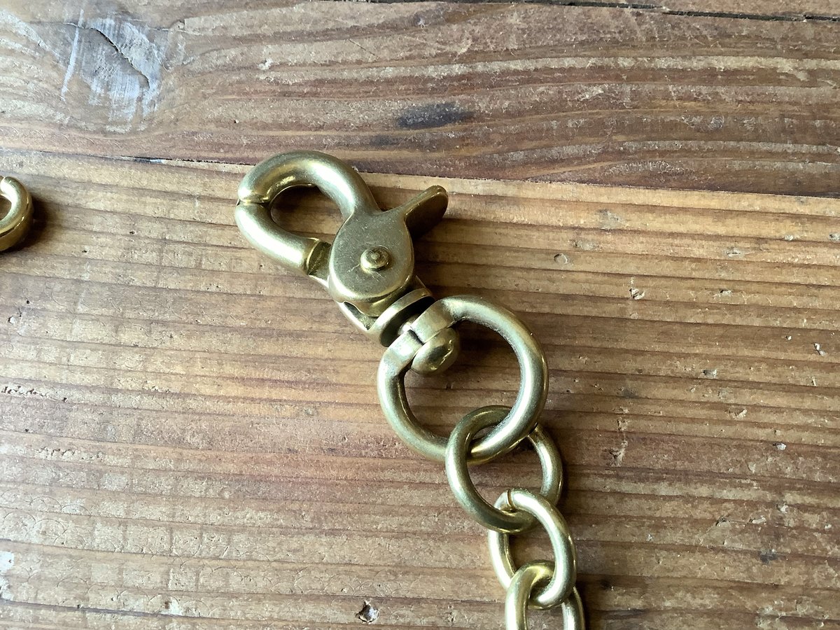 RADIAL twist brass wallet chainツイスト 真鍮 Brass wallet chain | ROTAR | ローター