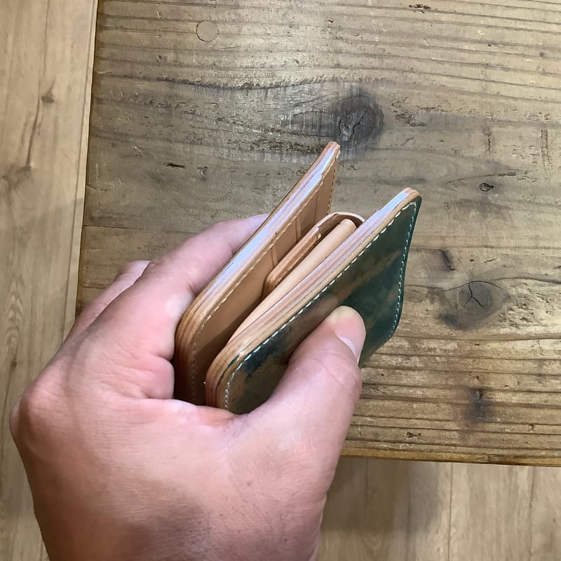 ロカドコードバンターコイズ×ワイルドサドル 二つ折り財布 小銭入れ