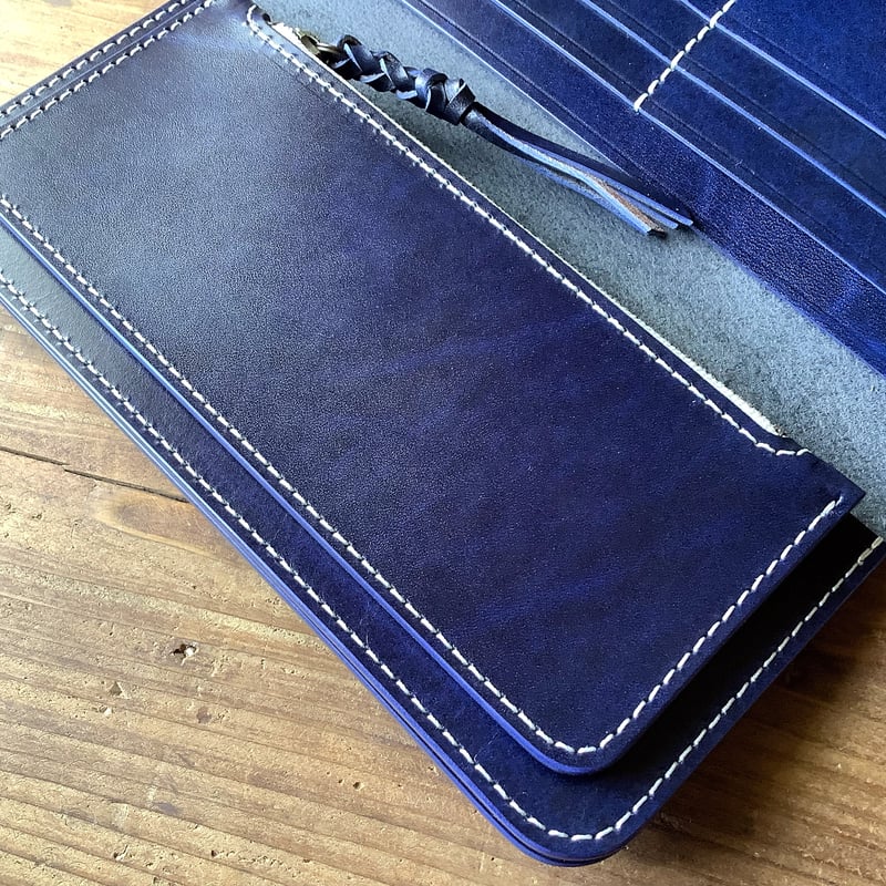 ルガトショルダー コンパクトLファスナー財布 ネイビー 公式サイト・薬院本店限定/ルガトショルダー／L字財布[sokunou