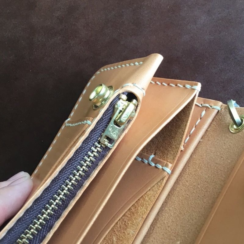 アメリカンオイルレザー トラッカーウォレット | keywest828