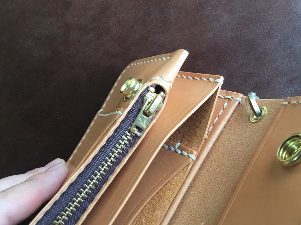 アメリカンオイルレザー トラッカーウォレット | keywest828