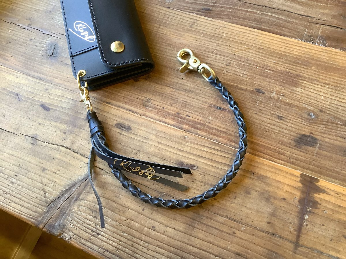 CALEE ブレスレット　レザー　真鍮 aruba277a.jpg
