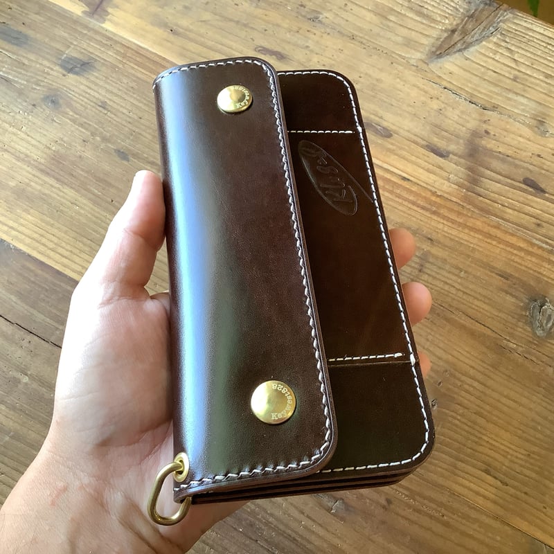 革工房keywest828 トラッカーウォレット フルコードバン黒 トラッカーウォレット | keywest828