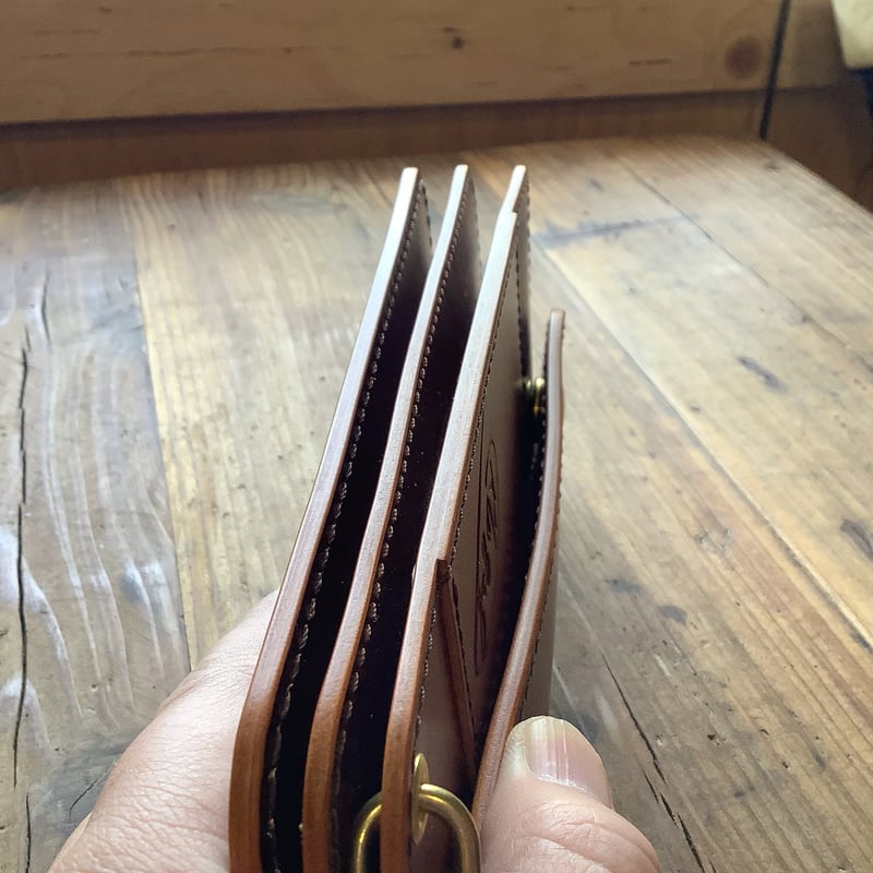 ルガトショルダーブラウン トラッカーウォレット | keywest828