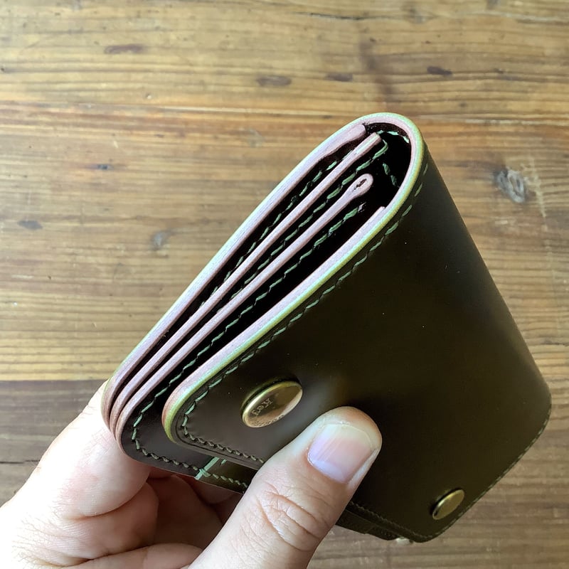 トラッカーウォレット　コードバン　handmade CA008 即納』CK-152 国産オールコードバン トラッカーウォレット