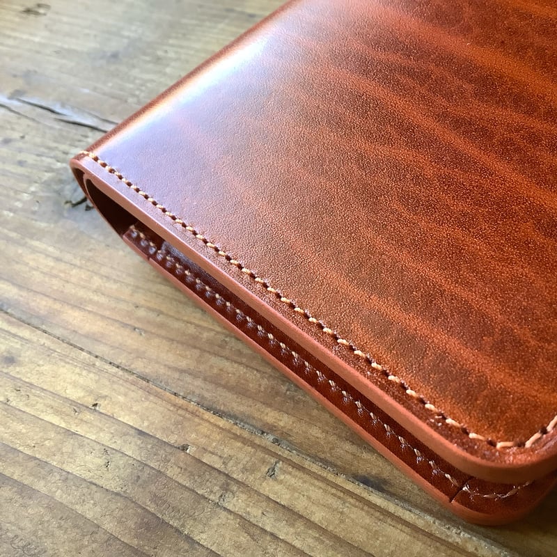 ルガトショルダー橙 オレンジ 二つ折り財布 小銭入れあり ルガトショルダー橙 オレンジ 二つ折り財布 小銭入れあり