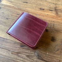ルガトショルダーワイン  二つ折り財布  小銭入れあり