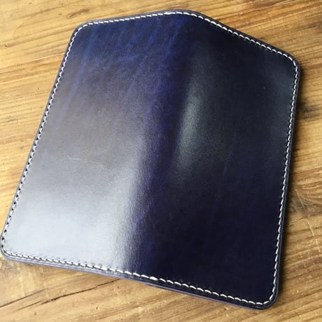 ルガトショルダーネイビー&パープル 長財布 小銭入れあり