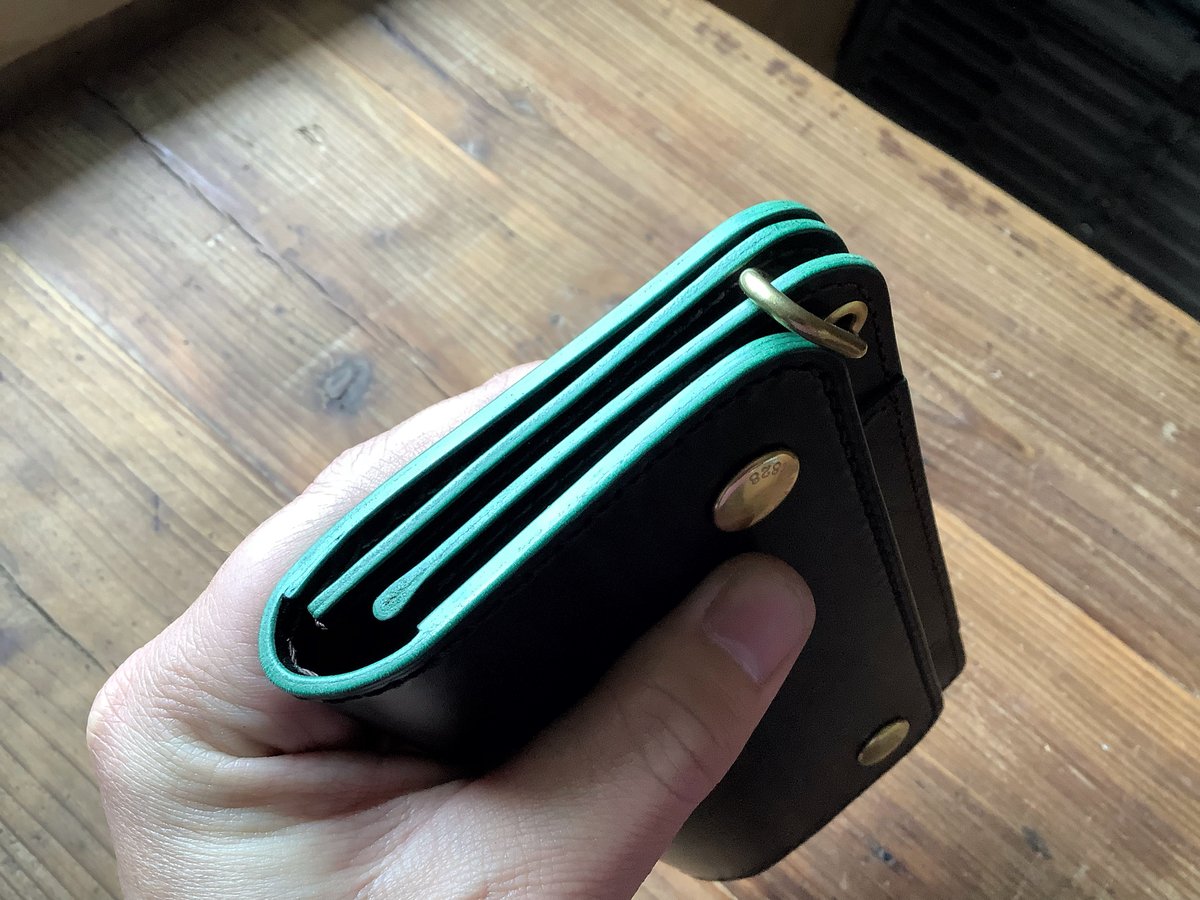 ロングトラッカーウォレット　グリーン 受注製作]【TRUCKER WALLET】トラッカーウォレット 長財布