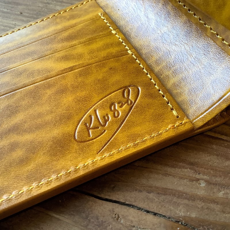 ルガトショルダーイエロー 二つ折り財布 小銭入れあり | keywest828