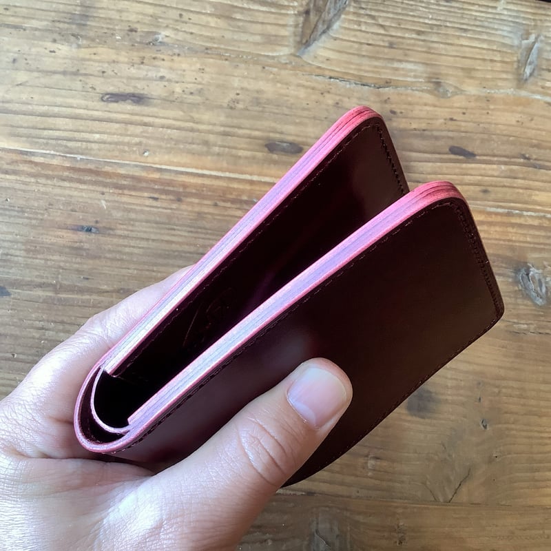 ルガトショルダーワイン 二つ折り財布 小銭入れあり | keywest828