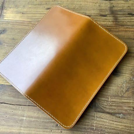 オイルコードバンブラウン×ルガトショルダーワイン 長財布 小銭入れあり
