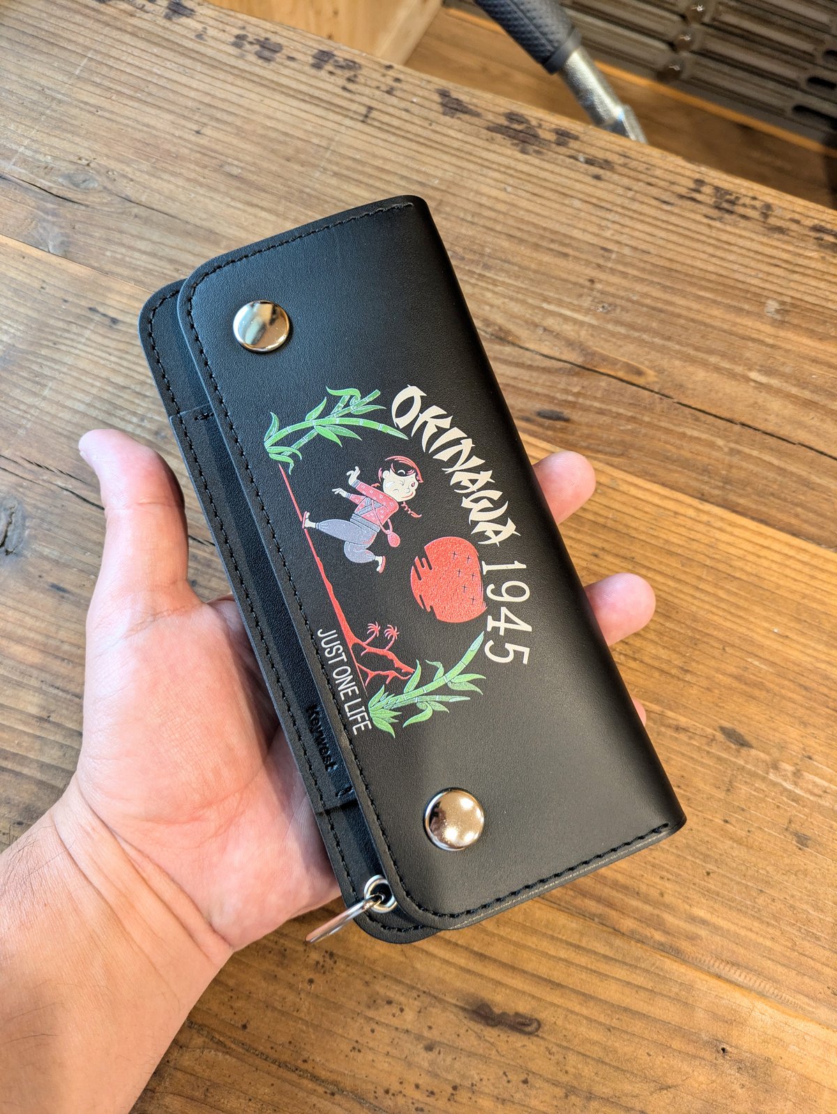 トラッカーウォレット　cordovan CA008 ⭐︎限定1⭐︎ CORDOVAN TRUCKER WALLET ✨ Shinki Hikaku 社 Cordovan Special Type✓