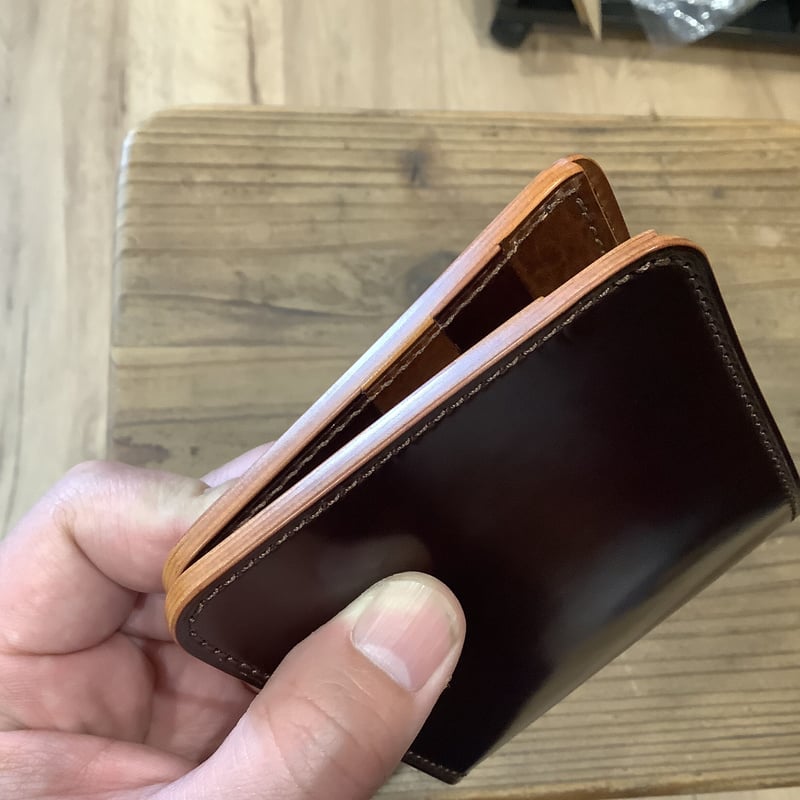 アットラスト At last コードヴァン 財布 コードバン 真鍮 バーガンディ アットラスト At last コードヴァン 財布 コードバン 真鍮