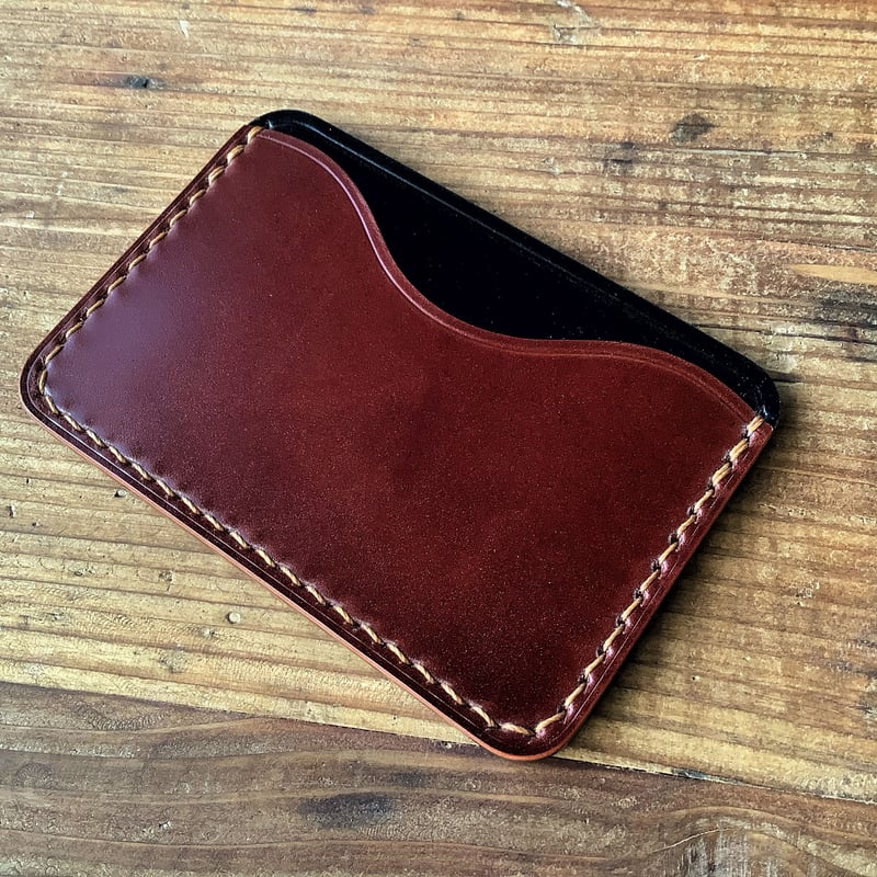 【セール】 シェルコードバン ROCADO オイルコードバン カードケース オイルコードバンライトブラウン カードケース パスケース