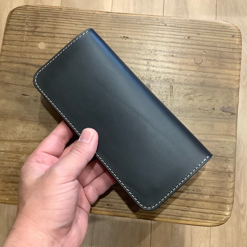 黒革×ルガトショルダー ダークブラウン 長財布 小銭入れあり | keywest828