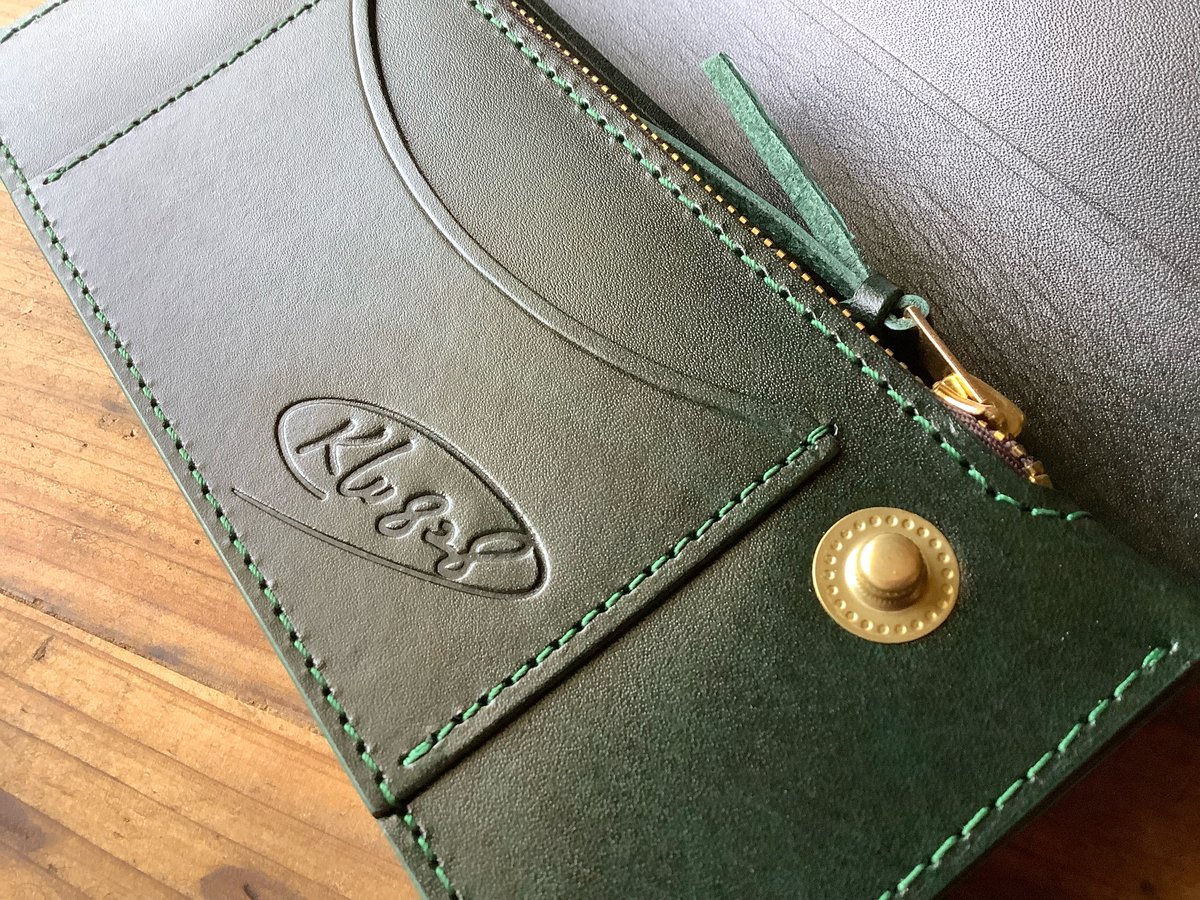 ルガトショルダーグリーン トラッカーウォレット | keywest828