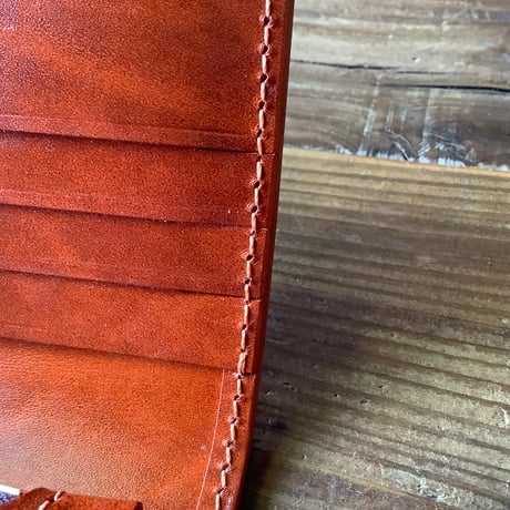 ルガトショルダーオレンジ　橙　 長財布 小銭入れあり