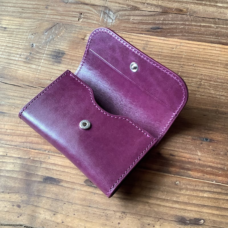 ルガトショルダー紫 パープル 名刺入れ | keywest828