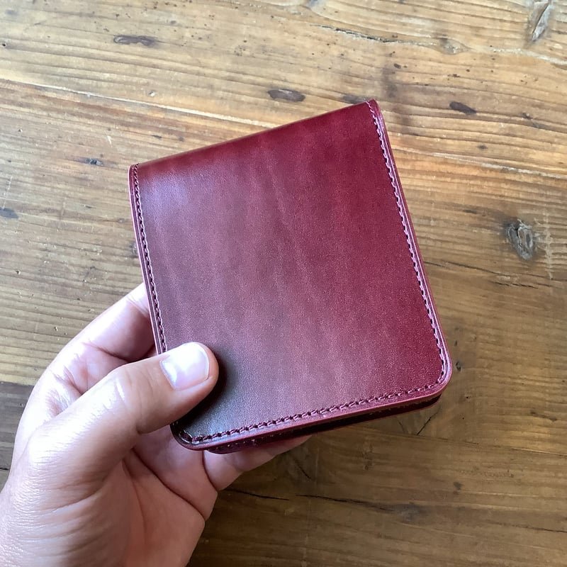 ルガトショルダーワイン 二つ折り財布 小銭入れあり | keywest828