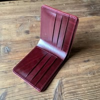 ルガトショルダーワイン 二つ折り財布 小銭入れなし