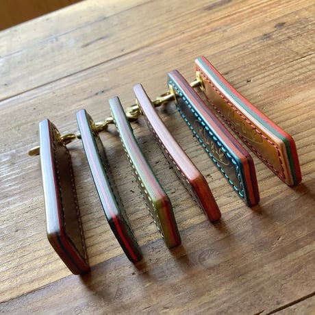 コードバン×ルガトショルダー　キーホルダー　金具真鍮