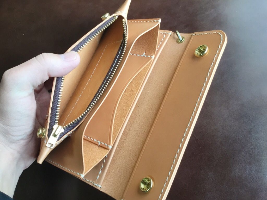 アメリカンオイルレザー トラッカーウォレット | keywest828