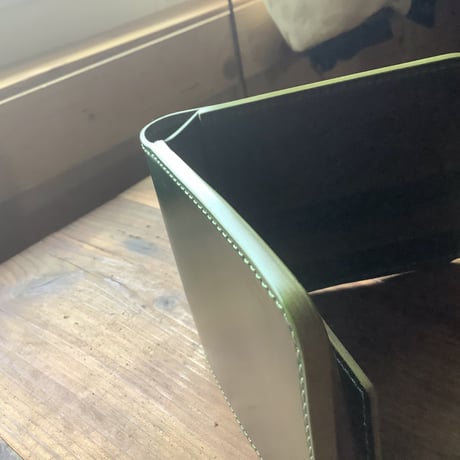 フルコードバン 二つ折り財布 小銭入れあり  グリーン×オリーブ