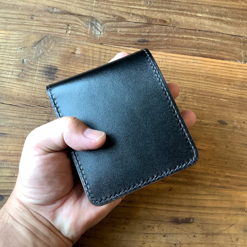 LEATHER-WORKS-BROTHER CO. 二つ折り財布 ブラック　茶芯 楽天市場】LEATHER WORKS BROTHER レザー ウォレット 長財布 ブラック
