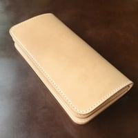 ナチュラルコードバン  長財布  小銭入れなし