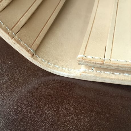 ナチュラルコードバン  長財布  小銭入れなし