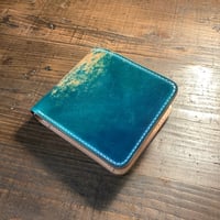ロカドコードバンターコイズ×ワイルドサドル 二つ折り財布 小銭入れあり